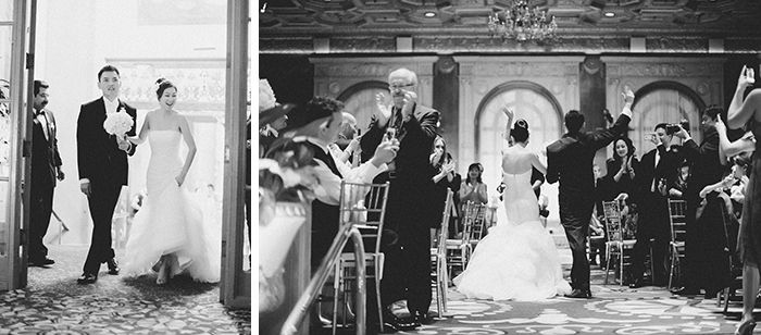 reception bride and groom entrance