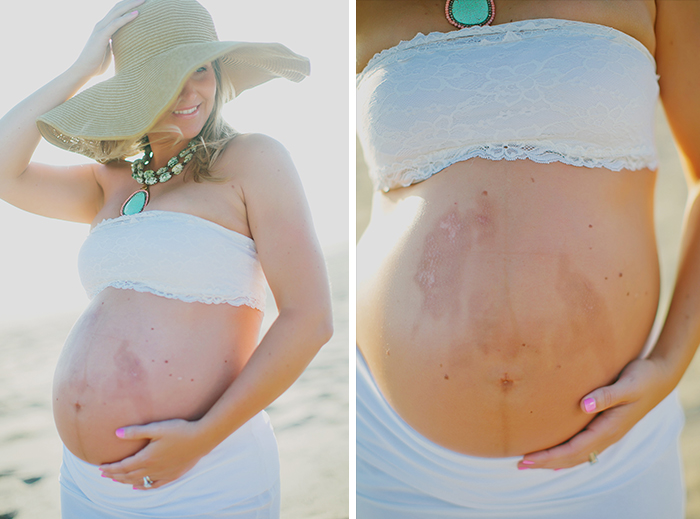beachy boho maternity
