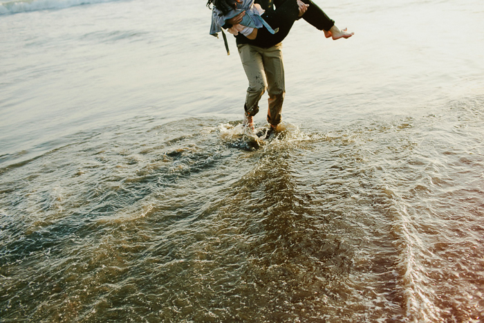 muir beach engagement photo